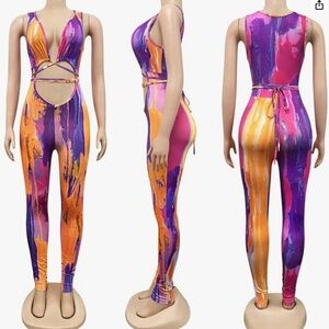 Sexy Mulit-Color Women's One Piece Jumpsuit